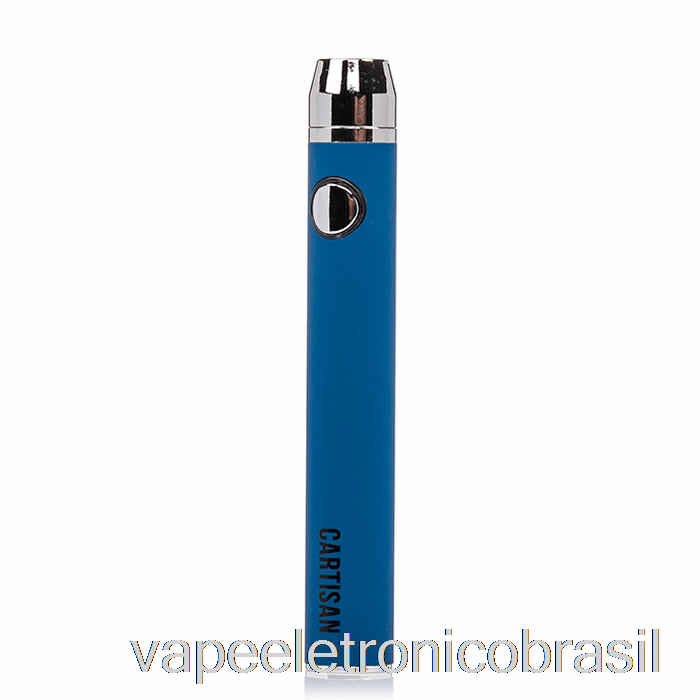 Vape Recarregável Cartisan Button Vv 650 510 Bateria Azul